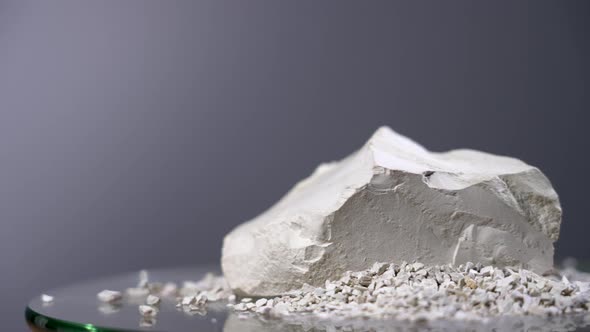 Mineral Stone Zeolite Rotates Close-Up alt