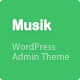 Musik - WordPress Admin Theme - CodeCanyon Item for Sale