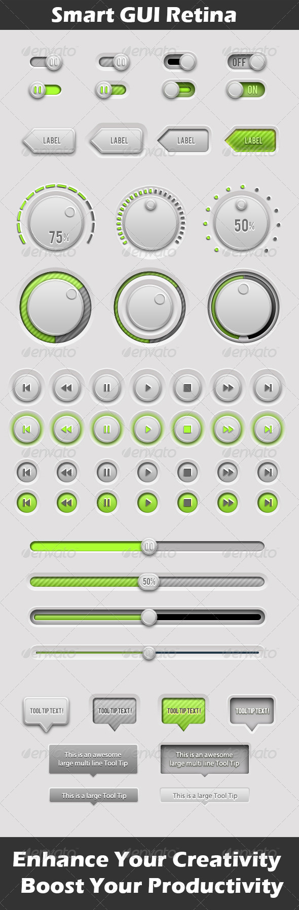 Smart GUI Retina - User Interfaces Web Elements