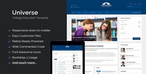 Universe - Education - ThemeForest 6741738