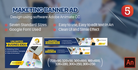 Marketing Banner Ad HTML5 - Animate CC