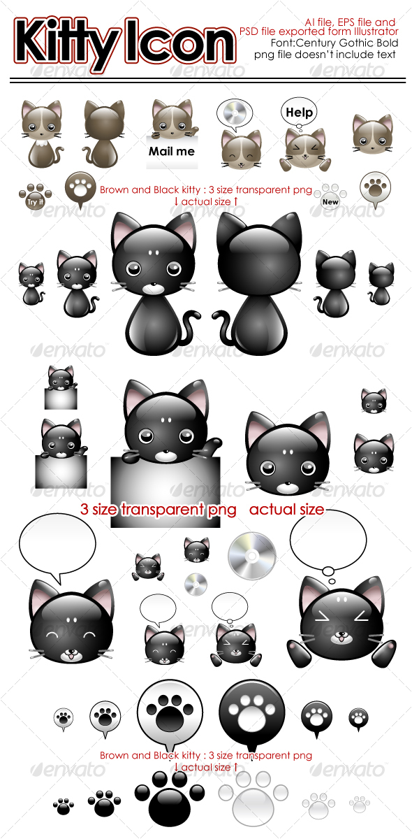 Kitty Icon - Animals Characters