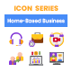 80 Home-Based Business Icons | Rich Series