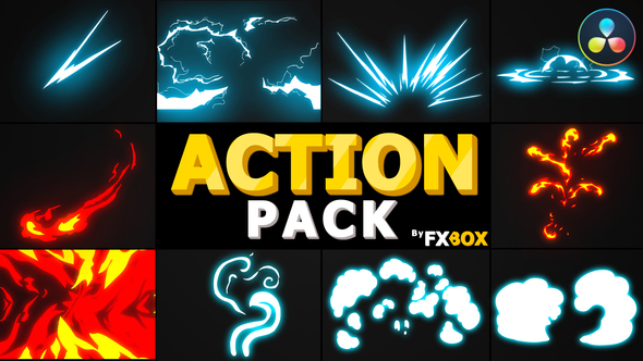 Action Elements Pack | DaVinci Resolve