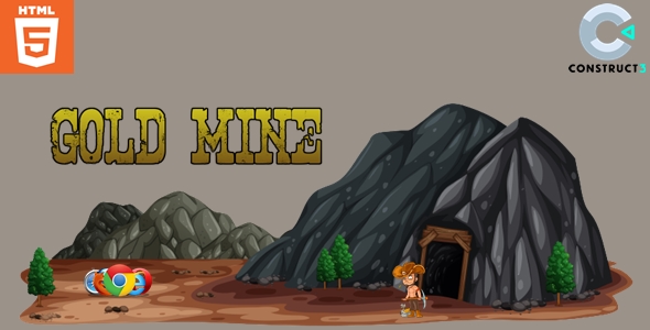 Gold mine - Casual game- HTML5