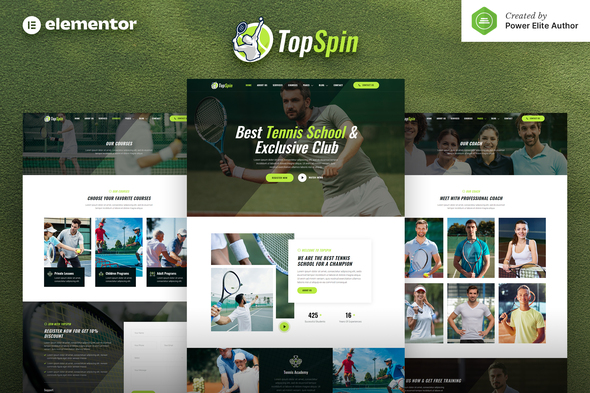 TopSpin - Tennis - ThemeForest 32820995