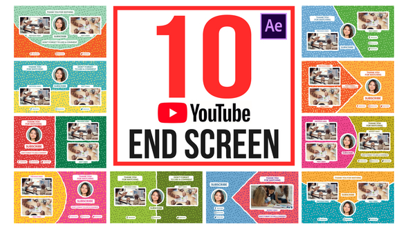 YouTube End Screens - VideoHive 32821323