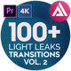 4K Light Leaks Transitions Vol 2 | For Premiere Pro - VideoHive Item for Sale