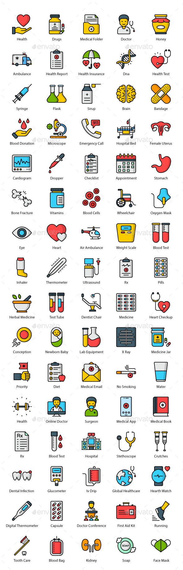 [DOWNLOAD]Medical and Health icons