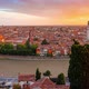 Panoramic Sunset Time Lapse of Verona with Adige River, Verona, Veneto, Italy - VideoHive Item for Sale