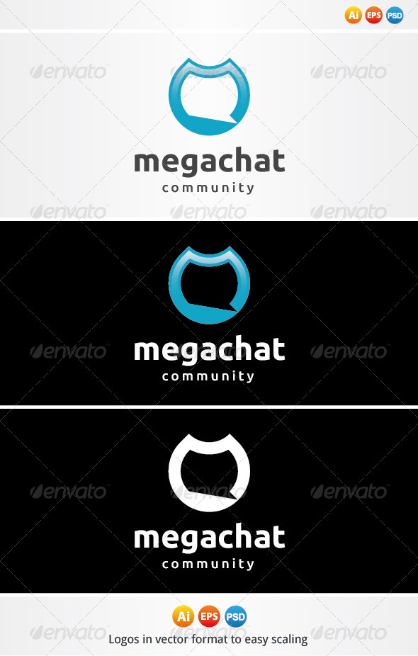 Mega Chat Logo - Letters Logo Templates