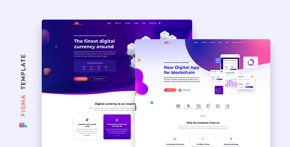 Moneer – Cryptocurrency Template for Figma