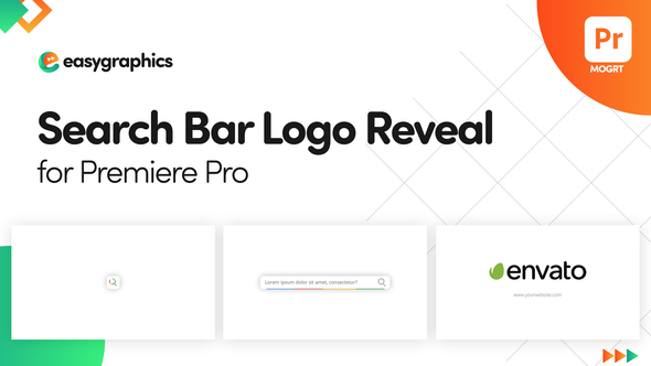 Search Bar Logo Reveal for Premiere Pro