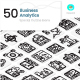 Business Analytics Outline Icons