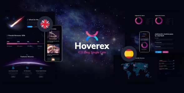 Hoverex CryptocurrencyICO - ThemeForest 21694781