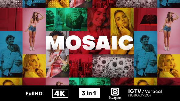 Mosaic Fast Intro - VideoHive 30930486