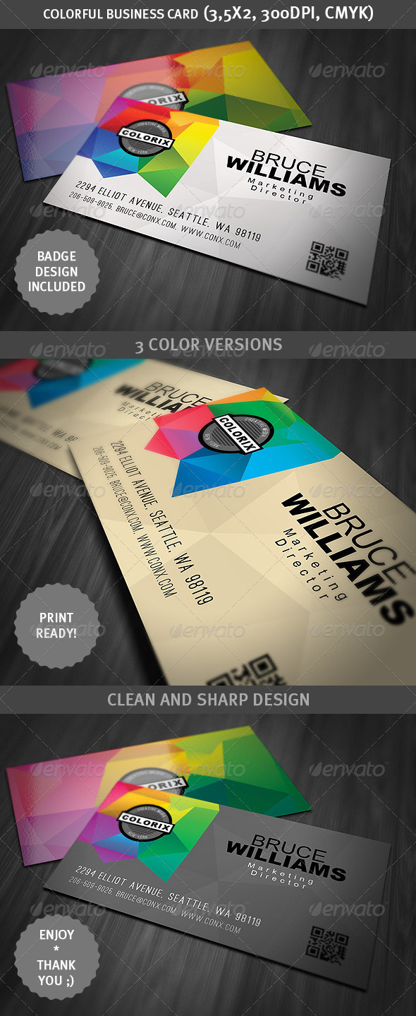 Colorful Business Card - Creative Business Cards