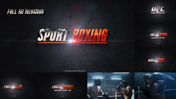 Sport TrailerBoxing Fight - VideoHive 32824656