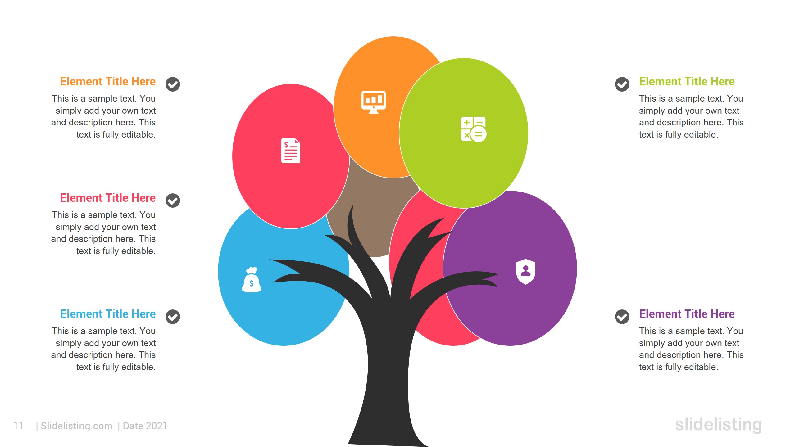 Tree Infographic PowerPoint Template, Presentation Templates | GraphicRiver