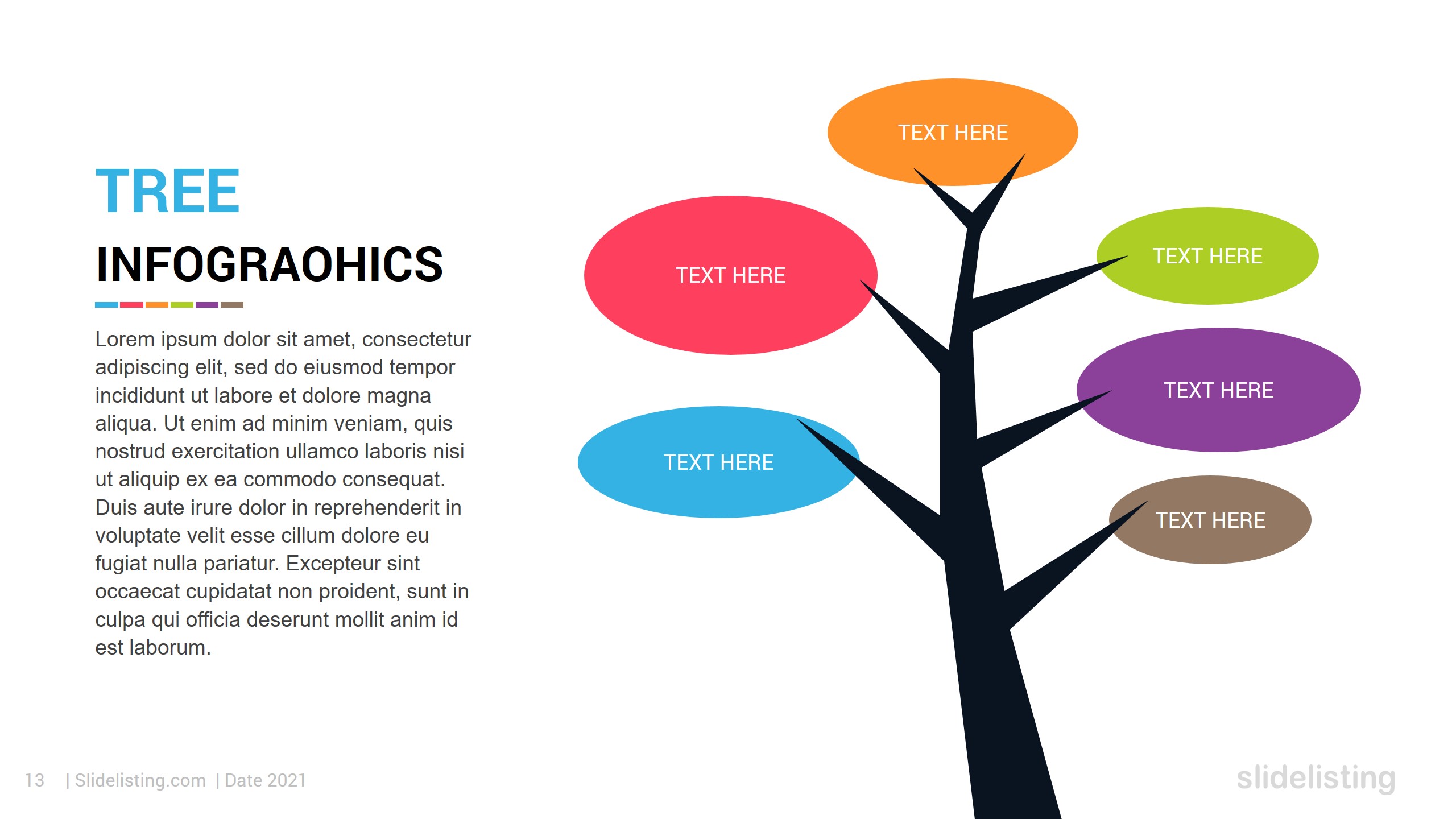 Tree Infographic PowerPoint Template, Presentation Templates | GraphicRiver