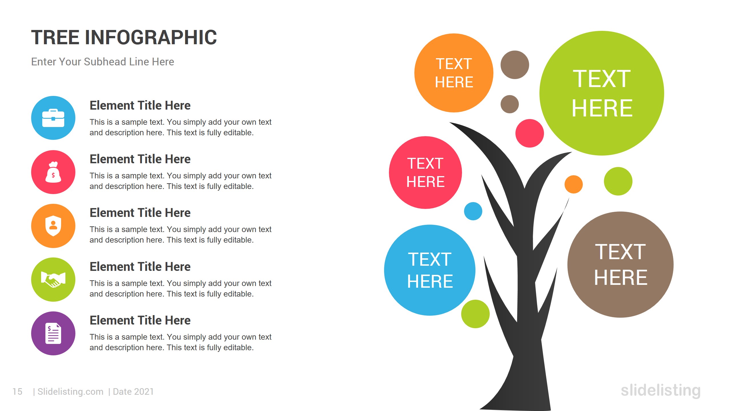 Tree Infographic PowerPoint Template, Presentation Templates | GraphicRiver