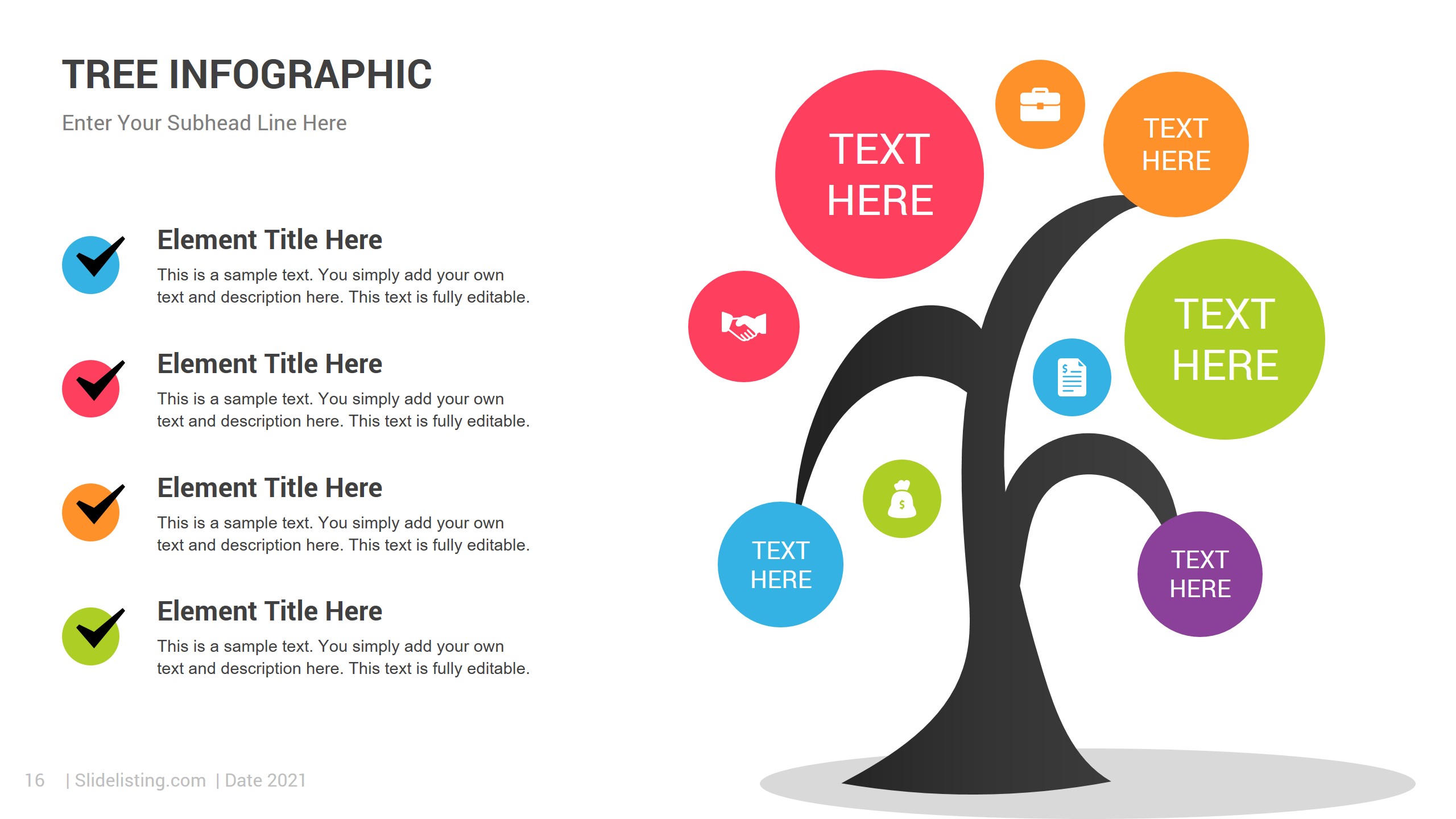 Tree Infographic PowerPoint Template, Presentation Templates | GraphicRiver