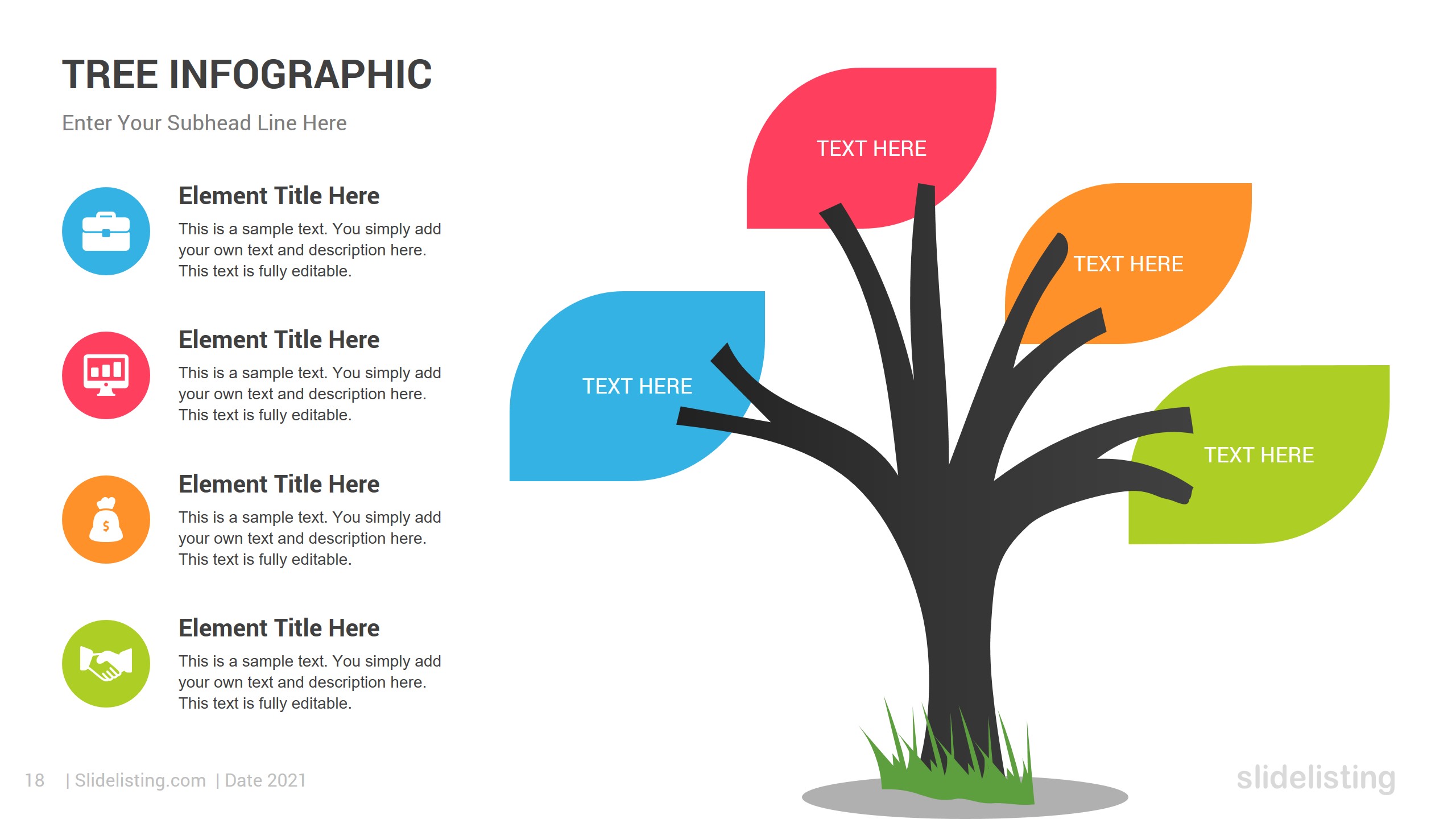 Tree Infographic PowerPoint Template, Presentation Templates | GraphicRiver