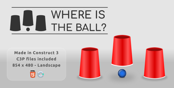 Where is the ball? – HTML5 Casual game Nulled