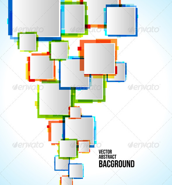 Vector Abstract Colorful Background - Backgrounds Decorative