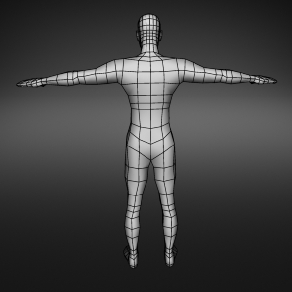 Low poly Base mesh (Male) by gazisohan | 3DOcean