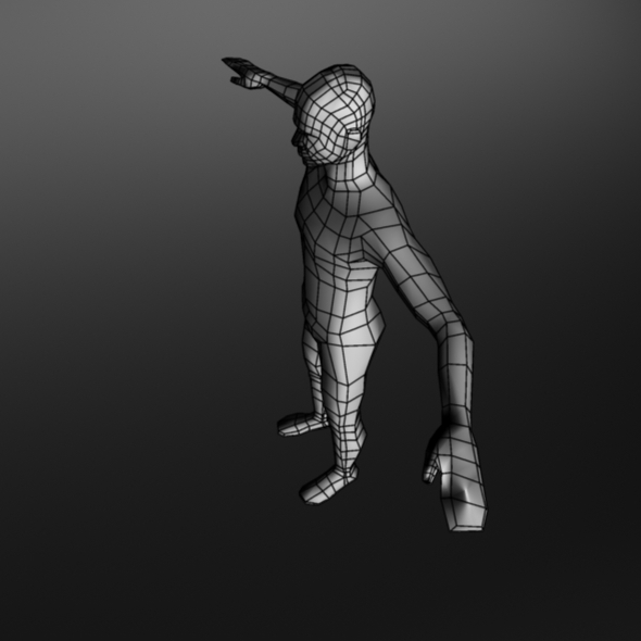 Low poly Base mesh (Male) by gazisohan | 3DOcean