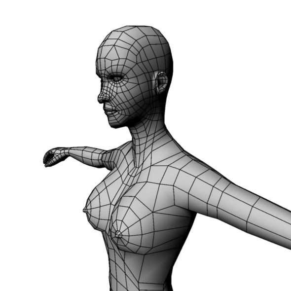 Low Poly Base Mesh Female By Gazisohan 3docean