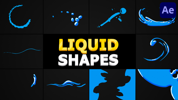Liquid Shapes - VideoHive 32853338