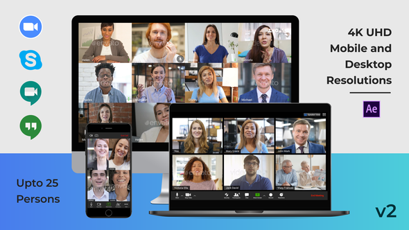 Video Conference Calls - VideoHive 26868154