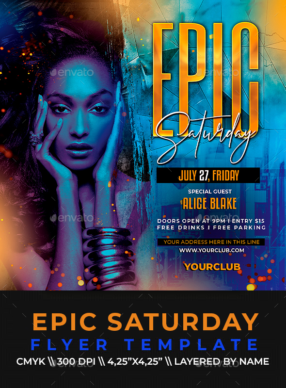 Epic Saturday Flyer