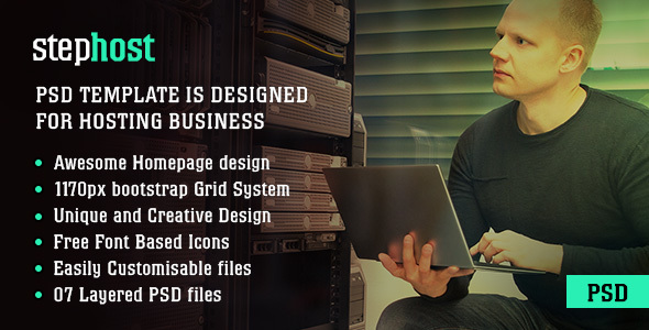StepHost - Web Hosting PSD Template