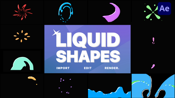Liquid Shapes - VideoHive 32857129
