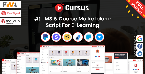 LMS & Online Courses Marketplace Script Full Solution – Cursus