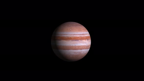 3d realistic rotated zoom in jupiter alt