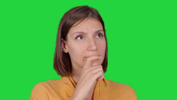 Thoughtful woman in distress. alt