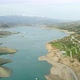 Nature Artificial Lake And Mountains Aerial View - VideoHive Item for Sale