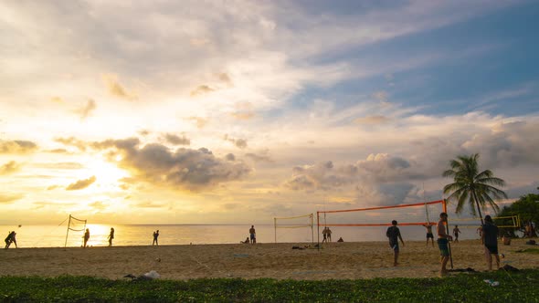4K. High quality. Time lapse video. Scene of Colorful romantic sky sunset with Moving clouds backgro alt
