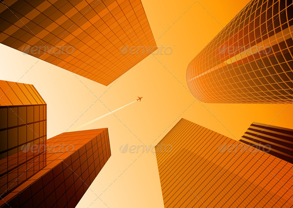 Urban background - Buildings Objects