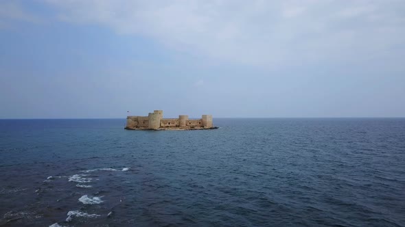 Travel Destination Maiden Castle, Mersin Coast of Mediterranean Sea, Turkey