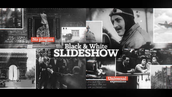 BlackWhite Slideshow - VideoHive 32864433