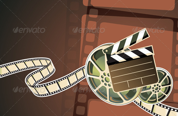 Cinema abstract background - Decorative Vectors