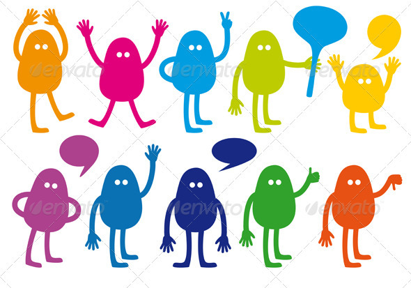 Vector Monster Set - Monsters Characters