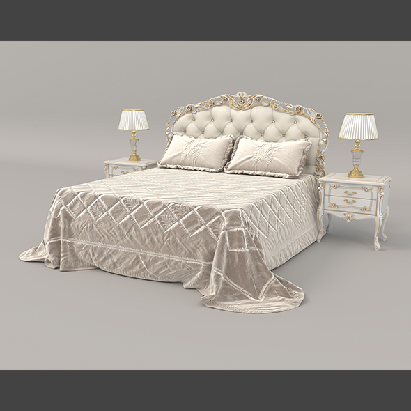European Style Bed - 3Docean 32871161