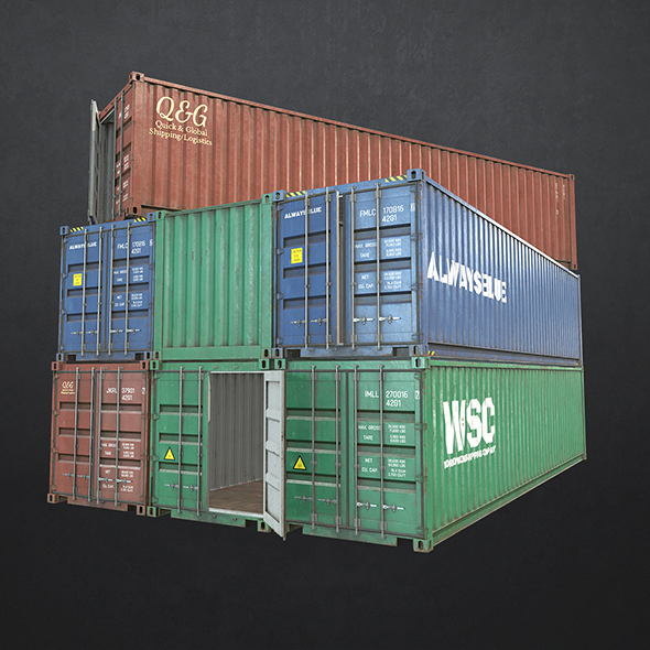 Shipping Container - 3Docean 32874751