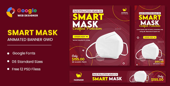 Smart Mask Animated Banner GWD